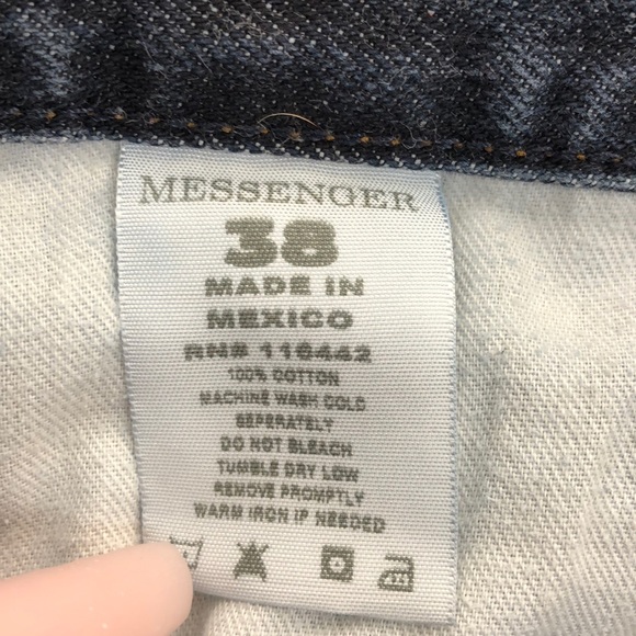 Free World Straight Leg Messenger Jeans Size 38 - Picture 7 of 8